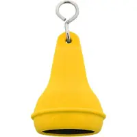 Combicraft Hotel sleutelhanger Mayfair met open onderkant 41x70mm geel - 5 stuks