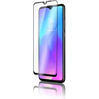 QDOS , Oleofobe en anti-kras schermbeschermer voor Xiaomi Redmi Note 9T, Doorzichtig zwart