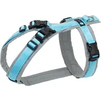 AnnyX Hondentuig - OPEN -Speurtuig– GRIJSBLAUW - maat -M - Borstomvang 62-74cm