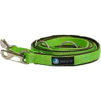 AnnyX verstelbare Hondenriem - FUN – olijfgroen-lichtgroen - Lengte 3 meter - 2,5cm breed - politielijn - Trainingslijn - Voor middelgrote tot grote honden van H&M