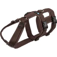AnnyX Hondentuig - SAFETY - Veiligheidstuig - Anti-Ontsnappingstuig - Bruin - maat XS - Borstomvang 43-52cm - Gewicht hond 6 -12 kg - My K9