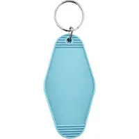 Combicraft Blanco Hunter hotel sleutelhanger 45x88mm licht blauw - 5 stuks