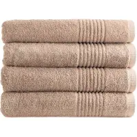 PHLOX Handdoek Supreme Collectie - 70x140 - 4 stuks - OEKO-TEX Made in Green - 600 g/m2 zacht katoen - sand