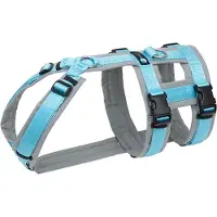 AnnyX hondentuig Safety anti-ontsnappings harnas grijs-ice maat S geschikt voor borstomvang 52 tot 64 cm