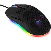 TOJ Optische Game / Gaming Muis - Bedraad 1.8 Meter - RGB Verlichting - 7200DPI - Zwart - USB-A