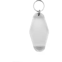 Combicraft Blanco Hunter hotel sleutelhanger 410x88mm transparant - 10 stuks