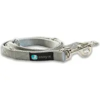 AnnyX hondenlijn EASY FUN 3X verstelbaar- politielijn -dagelijks gebruik-zilvergrijs -2 cm breed- 2.50cm lang- geschikt voor middelgrote tot grote honden.