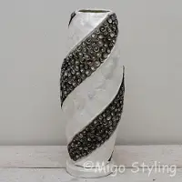 Migo Styling Tafellamp - Schelp - Cone - Donker - E27 - Nachtkast lampje - Woonkamer - H46 cm - Design - Incl Lichtbron - Led 4 Watt