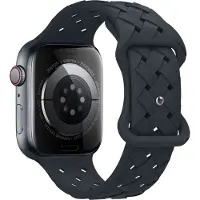 Hoco Flexible WA 16 Watch Bandje - Geschikt voor Apple Watch 1 / 2 / 3 / 4 / 5 / 6 / 7 / 8 / 9 / SE / Ultra - 38MM / 40MM / 41MM - Zwart