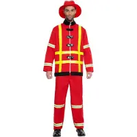 Boland - Kostuum Brandweerman Sullivan (M/L) - Volwassenen - Brandweerman -