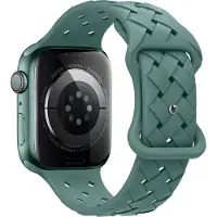Hoco Flexible WA 16 Watch Bandje - Geschikt voor Apple Watch 1 / 2 / 3 / 4 / 5 / 6 / 7 / 8 / 9 / SE / Ultra - 38MM / 40MM / 41MM - Turquoise
