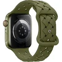 Hoco Flexible WA 16 Watch Bandje - Geschikt voor Apple Watch 1 / 2 / 3 / 4 / 5 / 6 / 7 / 8 / 9 / SE / Ultra - 42MM / 44MM / 45MM / 49MM - Groen