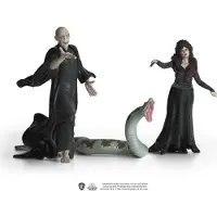 Schleich WIZARDING WORLD Heer Voldemort met Nagini & Bellatrix van Detta - Harry Potter  Wizarding World - 42684