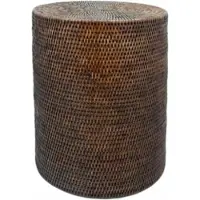 DECOR WALTHER Hocker Basket Rattan Donker