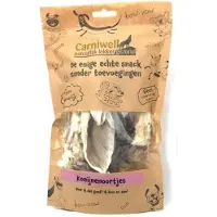 Carniwell Konijnenoortjes met vacht - 70 gram