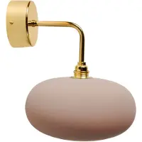 Ebb & Flow Horizon Wandlamp Shiny Gold | Latte E14 IP20
