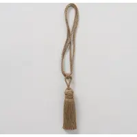 Boltze Decoratie Kwast - Ibiza - Taupe - Hanger - Jute - Sfeervol - 68cm - Ø4.5cm - Hand gemaakt.