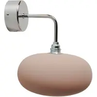 Ebb & Flow Horizon Wandlamp Shiny Silver | Latte E14 IP20