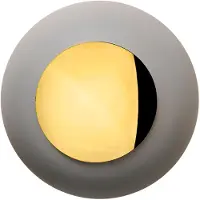 Ebb & Flow Horizon Plafond- / Wandlamp Ø: 29 cm | Shiny Gold | Earl Grey E27 IP44