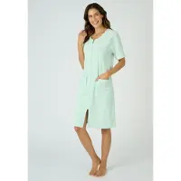 Damart - Jurk lounge badstof - Dames - Blauw - 38-40 (S)