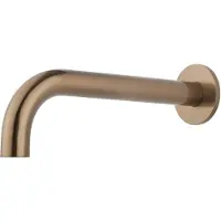 Wiesbaden Baduitloop inbouw caral rond 25 cm 1/2 geborsteld brons koper