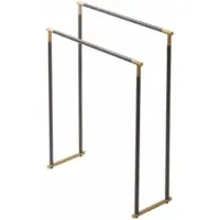 DECOR WALTHER Handdoekenrek Club HT Mat Donker Metaal Mat Goud