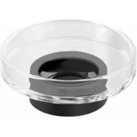 DECOR WALTHER Zeephouder Club STS Kristal Mat Zwart Transparant