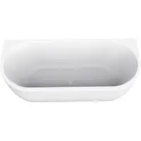 Wiesbaden Half Vrijstaand Ligbad Zenn 170x75 Cm Met Waste Wit