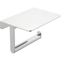 Wiesbaden Toiletrolhouder Alonzo Met Planchet Chroom