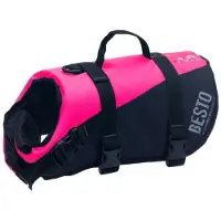 Besto Hondenzwemvest Deluxe roze/zwart