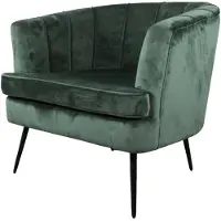 DS4U Norah fauteuil velvet donkergroen