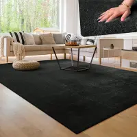 Paco Home Moderne woonkamer tapijt kortpolig wasbaar zacht uni effect bont antislip 100x200 cm