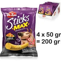 Dr. Zoo 4 x dr zoo hondensnack/aanvullende voeding 50 gr sticks max chorizo 4 x 50 gr = 200 gr