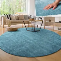 Paco Home Moderne woonkamer tapijt kortpolig wasbaar zacht uni effect bont antislip 120 cm Rund