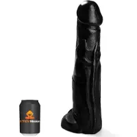 Gangbangster - Mission Terror - Dildo - 38 x 8,5 cm - PVC - Zwart