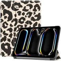 IMoshion Design Trifold Bookcase voor de Apple iPad Pro 11 (2025) M5 / (2024) M4 - Leopard
