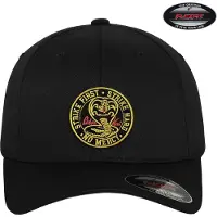 Cobra Kai Patch Flexfit Cap Black-S/M