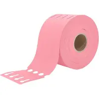 Combicraft Sleufetiketten Roze 250x25mm voor Thermo Transfer Printers - Rol van 1500 stuks