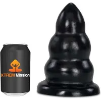Xtrem Mission - Mission Takeover - Buttplug - 19 x - 10 cm - PVC - Zwart
