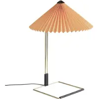 HAY Matin Tafellamp Peach | Polished Brass | Large