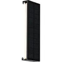 QAZQA Buitenwandlamp zwart 30 cm Incl. LED 4-staps dimbaar met Solar - Serena