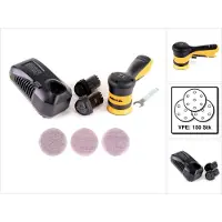 Mirka AROP-B 312NV 77mm Exzenterschleifer Poliermaschine Hub 12mm 10,8V Brushless ( 8991012311 ) + 2x Akku 2,5Ah + Ladegerät + 150x ABRANET Schleifscheiben
