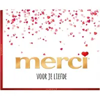 Merci voor je liefde - 250g Finest Selection Assorted chocolade bonbons - valentijns cadeau