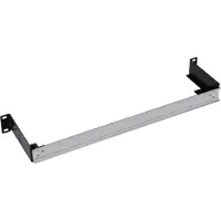 InLine 19 inch DIN-rail paneel | 1U | zwart/grijs