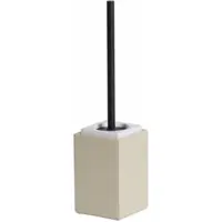 DECOR WALTHER WC Borstel Brownie SBG Zand Met Porselein Wit En Borstel Mat Zwart