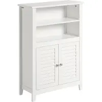 OEM Badkamerkast - Dressoir - Badkamermeubel - Badkamerkast - Twee Planken - Wit - 26 x 90 x 60 cm