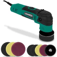 Vonroc Excentrische polijstmachine – 400W – Ø50 en Ø75MM | 8 polijst- en 2 steunschijven