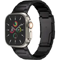 Accezz Mat Titanium bandje voor de Apple Watch | 44/45/46/49 mm - Zwart