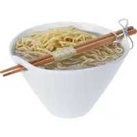 Excellent houseware Ramen bowl - inclusief chopsticks - porselein - noodle kom set