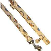 Pet Products Hondenlijn MacLeather beige - 120 cm lang 20 mm breed (kleine tot middelgrote honden)